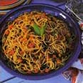 Spaghetti met olijven en kappertjes recept
