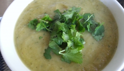 Pittige courgette koolraap soep recept