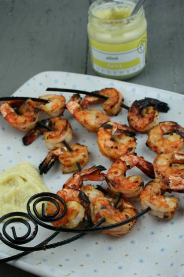 Bbq recept: gamba spiesjes recept