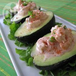 Avocado-garnalen salade recept