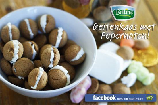 Bettine geitenkaas met pepernoten recept