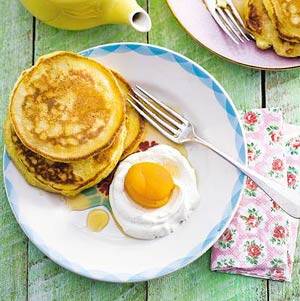 American pancakes met abrikoos recept