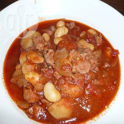 Portugese stoofschotel met chorizo recept