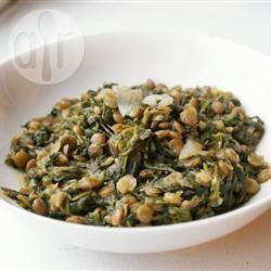 Palak dhal (spinazie en linzen) recept