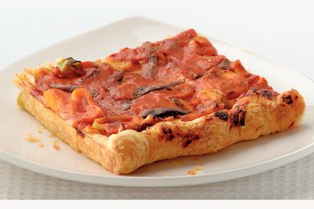 Plaatpizza met ansjovis