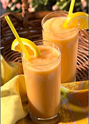 Gezonde tropische exotische oranje smoothie / shake ! recept ...