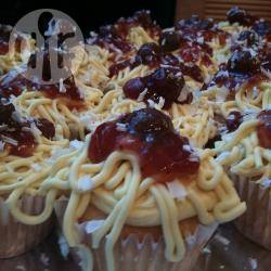 Cupcakes met spaghetti en gehaktballen recept