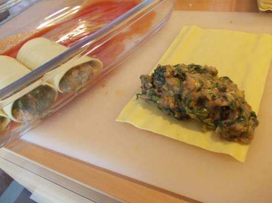 Canneloni met spinazie, champignons, ham en kaas recept ...
