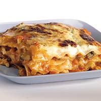 Lasagne met kalkoen en gorgonzola recept