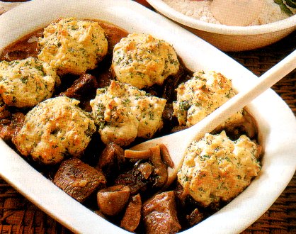 Steak en kidney stoofpot met knoedels recept