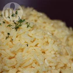 Rijst met licht gebrande boter recept