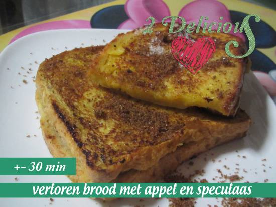 Verloren brood met appel & speculaas recept