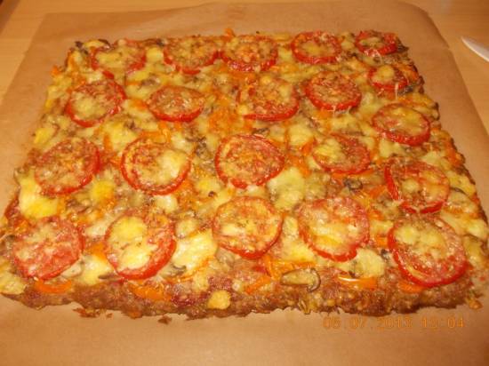 Borrelhapje: gehaktpizza van de plaat zonder deeg ! recept ...