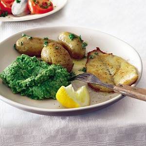 Scholfilet met broccolipuree recept