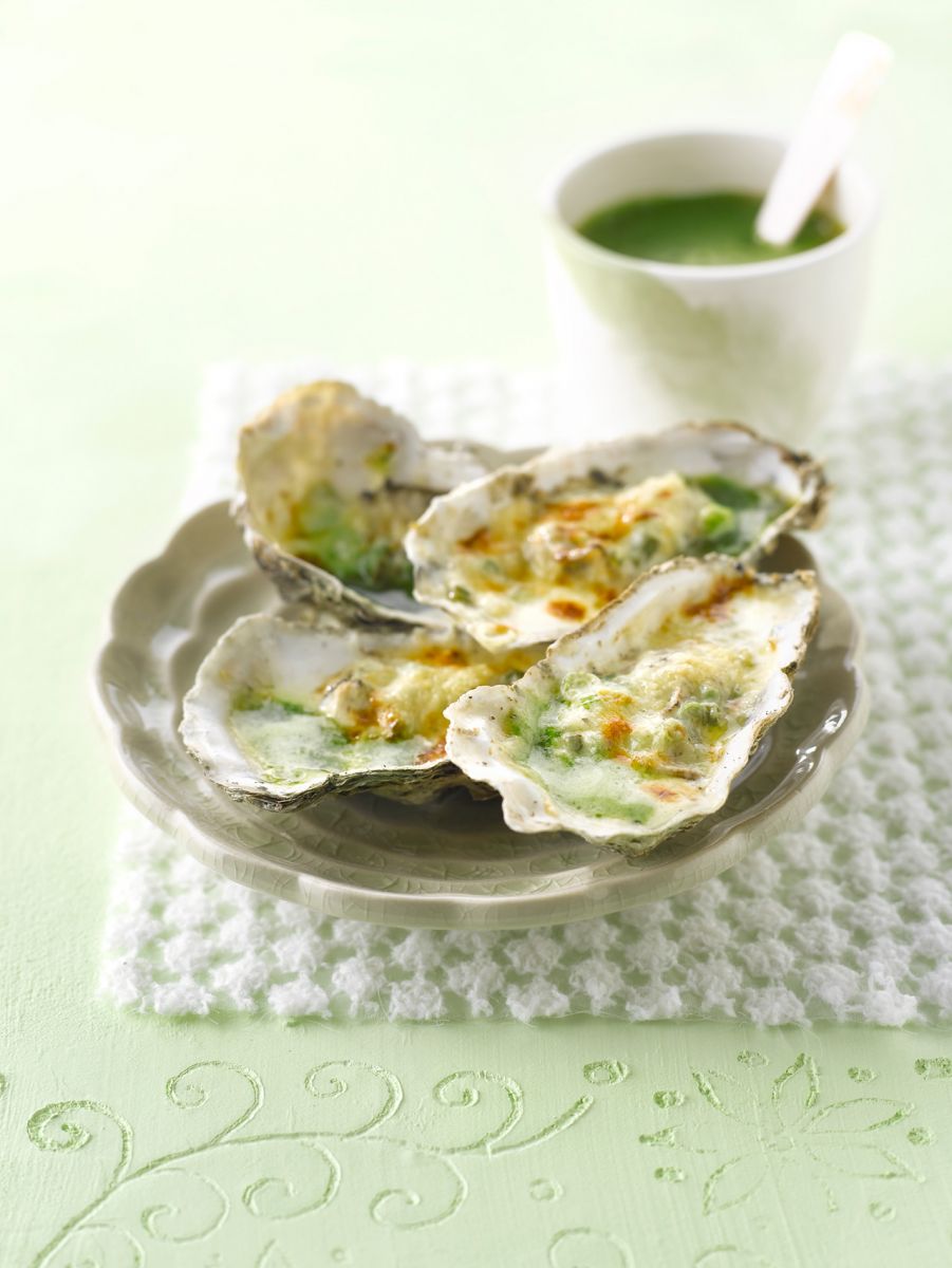 Recept 'oesters met lamsoorcoulis'