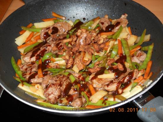 Chinese eendenborst uit de wok recept