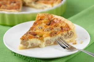 Quiche met champignons en roquefort recept