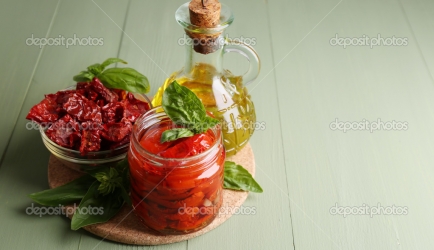 Potje eigengemaakte (zon) gedroogde tomaten recept