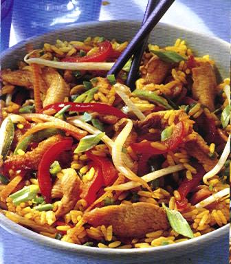 Chinese rijst met kip recept