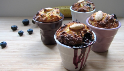 Banana blueberry muffin recept