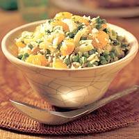 Kerrie-mandarijn rijstsalade recept