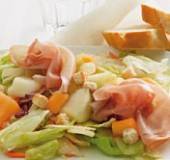 Salade met rauwe ham en meloen recept
