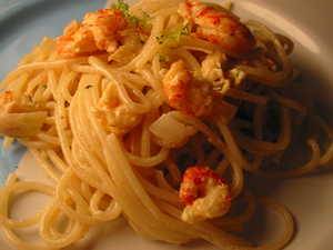 Rivierkreeften-spaghetti recept