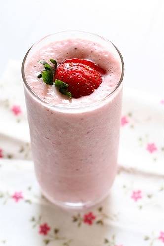Aardbeien milkshake recept