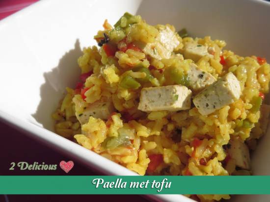 Paella met tofu recept