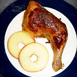 Gebraden kip met appel en rozemarijn recept