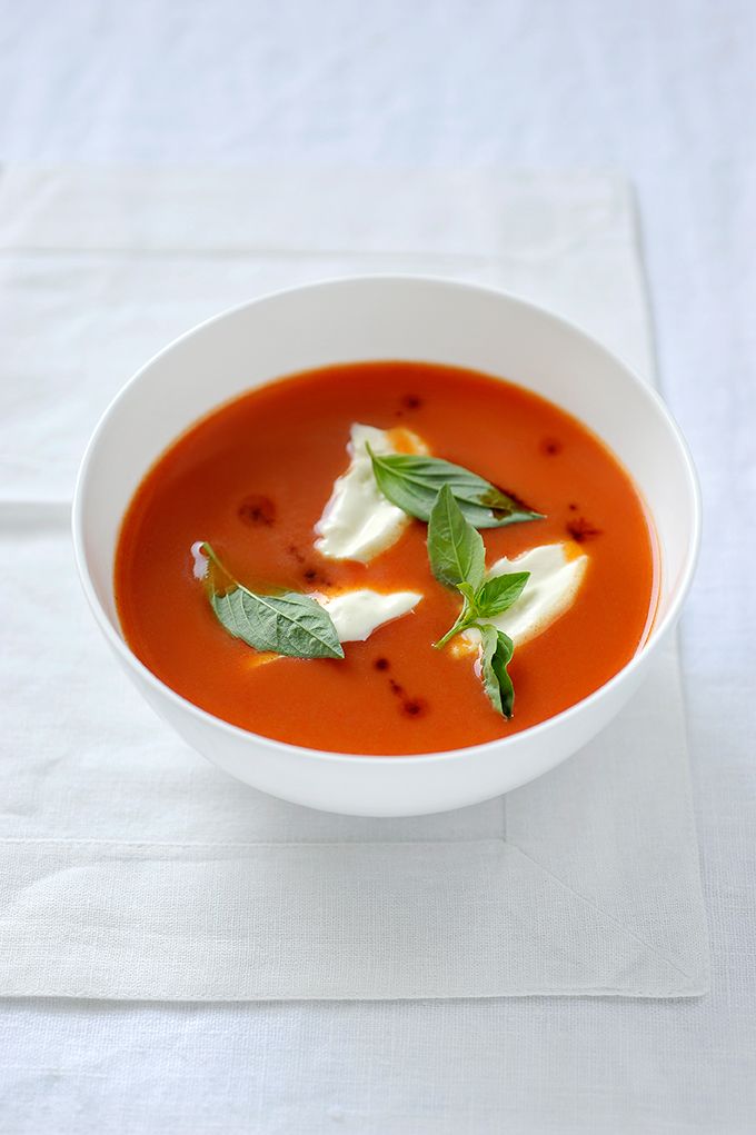 Recept 'paprika-tomatensoep'