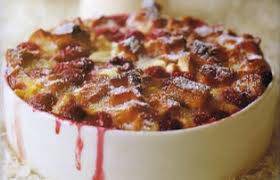 Aardbeien-cranberry`s & witte chocolade wafel pudding recept ...