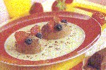 Chocolademousse-muisjes met vruchten recept