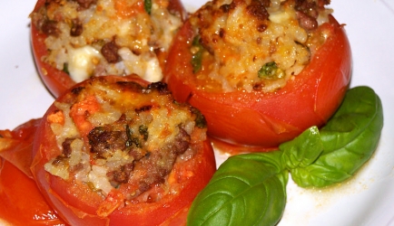 Heerlijke gevulde tomaten op italiaanse wijze recept