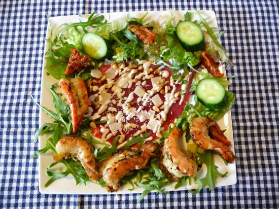 Salade surf & turf. recept