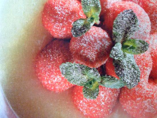 Meloensoep met aardbeien recept