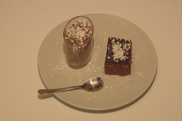 Chocolademousse en taart