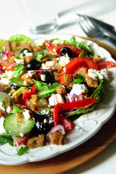Recept 'griekse salade met feta'