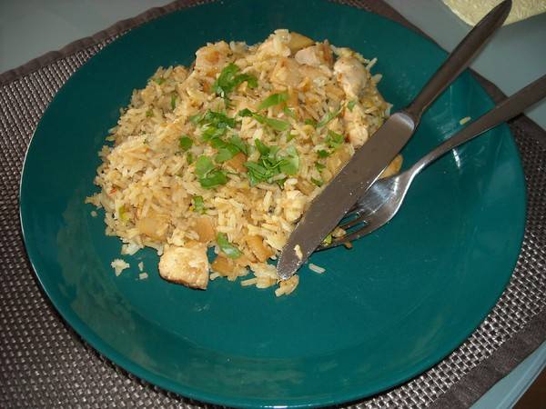 Rijst met kip en bamboescheuten (slank recept) recept