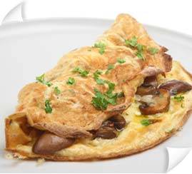 Omelette met champignons recept