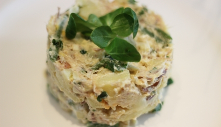 Superdeluxe aardappelsalade met makreel recept