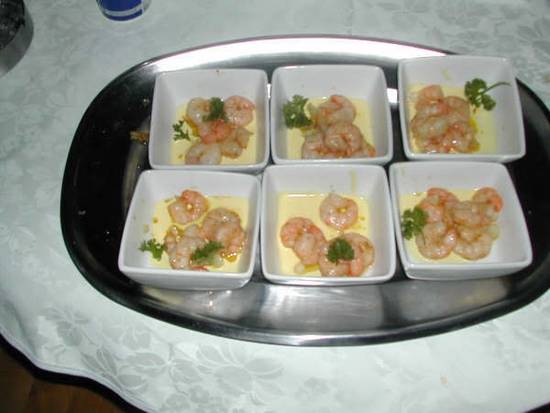 Pikante garnalen met saffraan-mayonaise recept