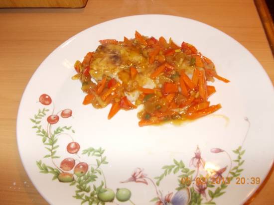 Ang sio hie ( kabeljauw met een zoetzure groentensaus ) recept ...