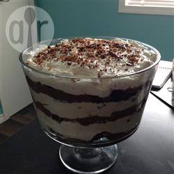 Trifle met chocola en kahlua recept