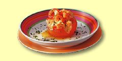 Gegrilde tomaten met garnalen recept