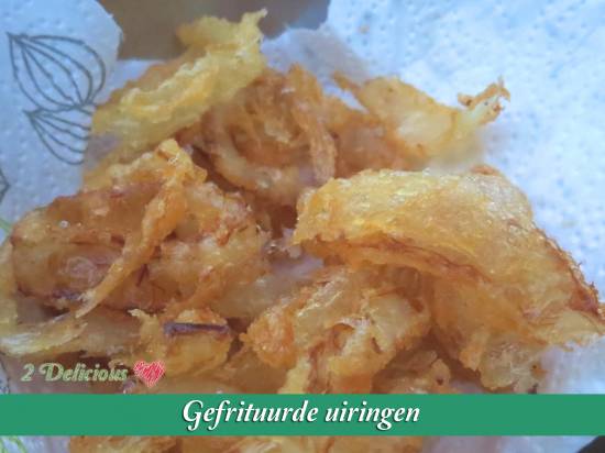 Gefrituurde uiringen recept