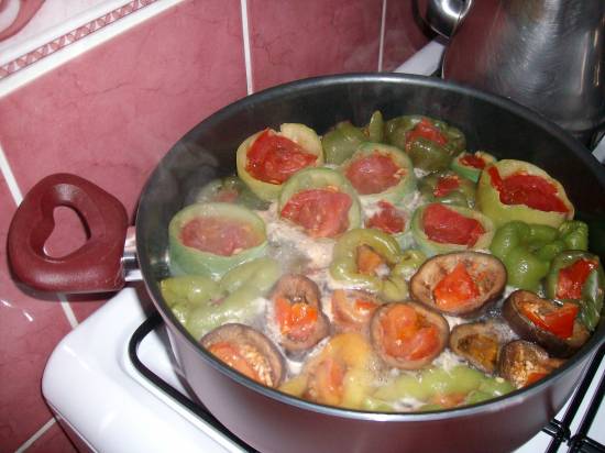 Gemengde gevulde dolma,s recept