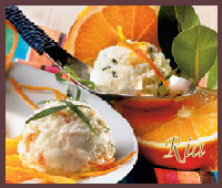 Yoghurt-ijs van sinaasappelthee en dragonblaadjes recept ...