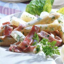 Salade van asperges met ham en kervel recept