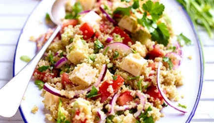 Salade van quinoa met passendale recept